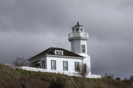 An old lighthouse in Port Townsend, Washington