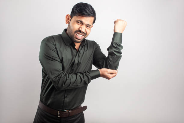 indian man elbow pain, body pain