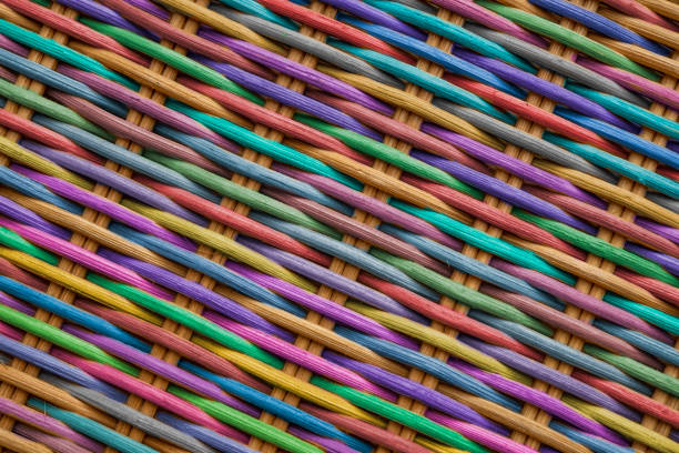istock Colorful wooden lines compossed in a background wallpaper 1387154291