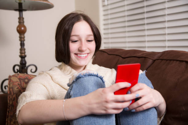 istock STEM Teenager on sofa doing research for her science project.   She shows leadership qualities. 1387158218