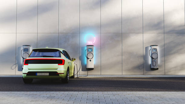 istock Electric vehicle charging station 1387159443