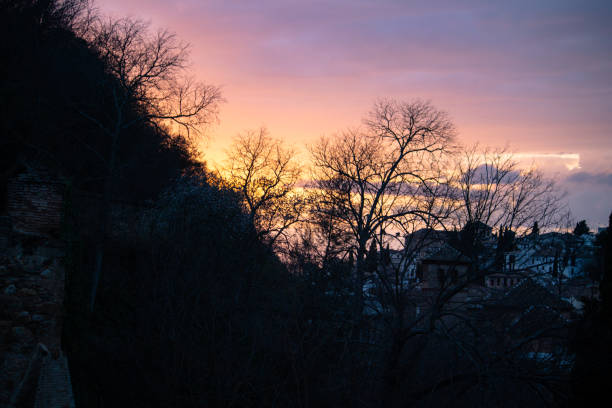 Sunset from the Alhambra, overlooking Granada
