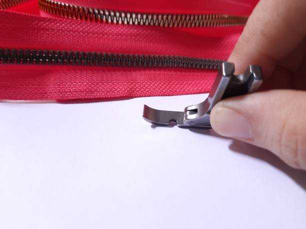 istock Zipper foot of high speed sewing machine 1387161590