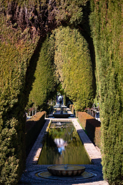 istock View of La Alhambra at the inside, in Granada, Spain 1387169228