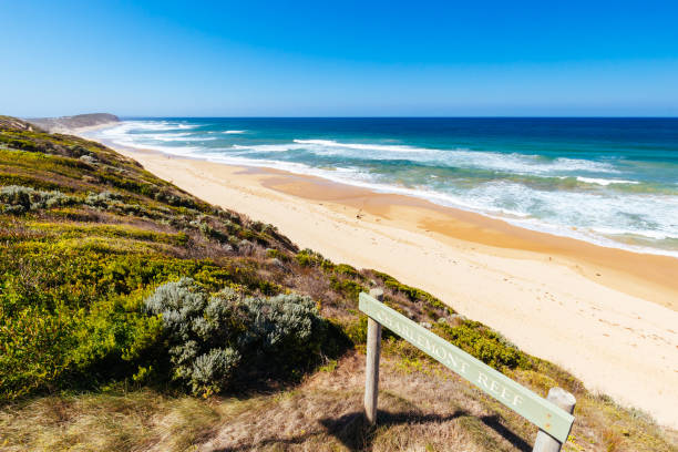 istock Thirteenth Beach at Barwon Heads in Australia 1387171473