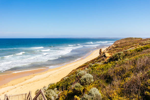 istock Thirteenth Beach at Barwon Heads in Australia 1387171475