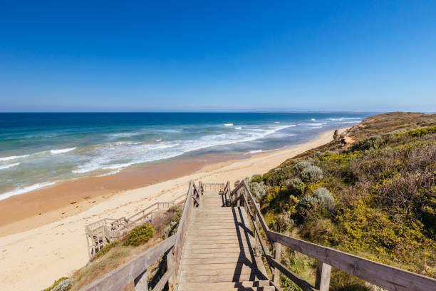 istock Thirteenth Beach at Barwon Heads in Australia 1387171476