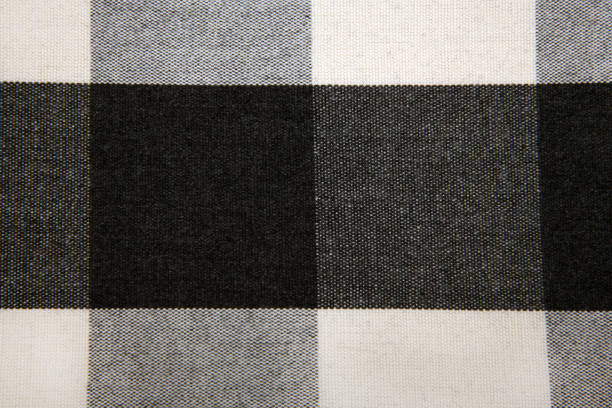 istock close up of the  checkered black and white fabric texture 1387181526