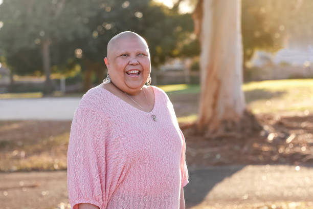 istock Warrior woman fighting cancer 1387189576