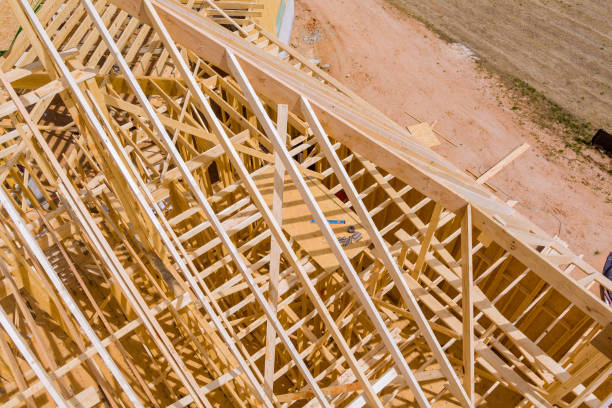 istock New home construction framing of a house under construction 1387190900