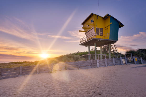 Sunset at Main Beach at Lakes Entrance in the Gippsland Lakes Victoria