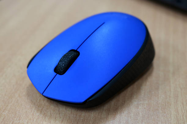 istock Wireless mouse, usually used for laptops or computers during meetings or presentations 1387213019