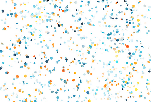 Cute background illustration of colorful dots