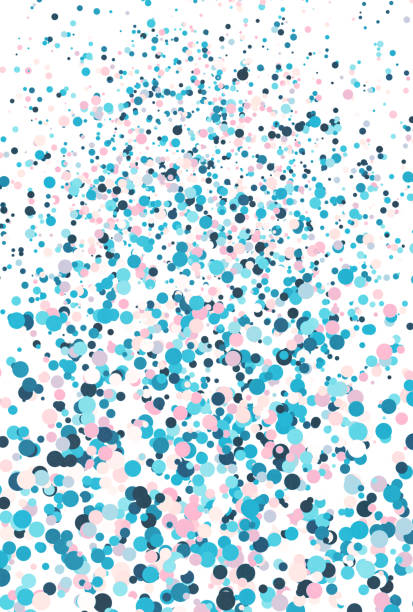 istock Background illustration with lots of dots scattered around 1387213991