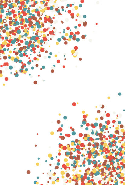 istock Background illustration with lots of dots scattered around 1387214003