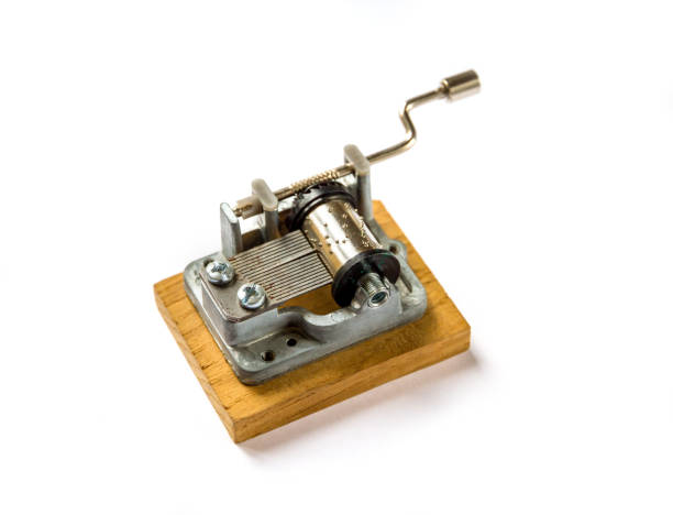 istock Traditional music box isolated on white 1387219851