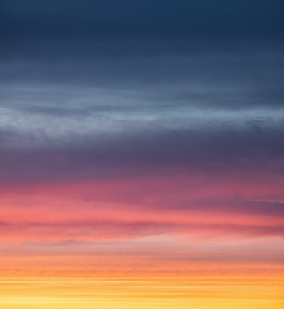 Beautiful clouds seen in the morning in the mountains of Yamanashi Prefecture.