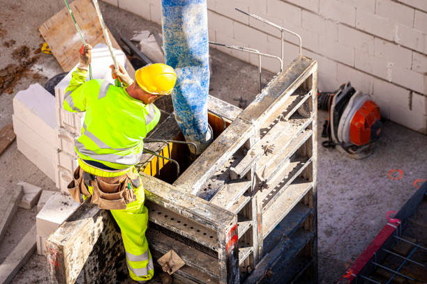 istock Concrete pouring bucket for crane 1387228255