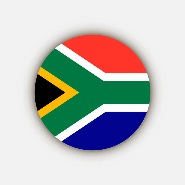 istock Country South Africa. South Africa flag. Vector illustration. 1387241385