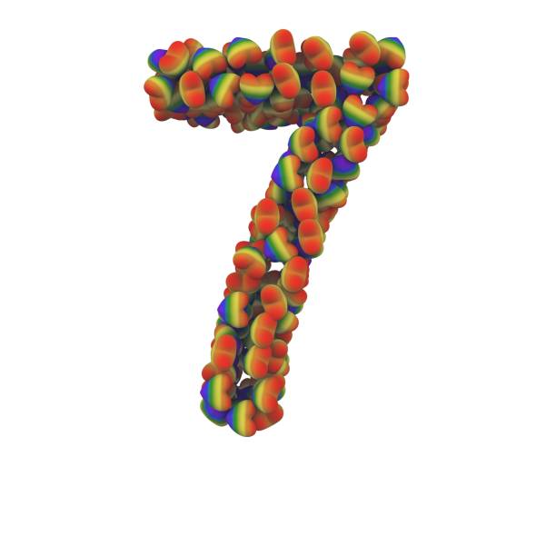 istock Rainbow Love Hearts Font Number 7 1387246736