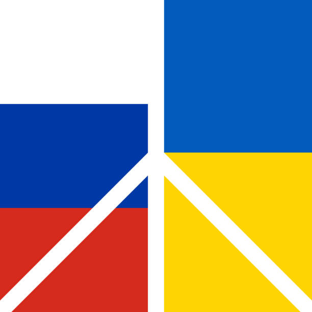 White Peace icon. Conflict Ukraine-Russia. Flags of Russia and Ukraine. Reconciliation, truce in Ukraine. Design element for peace movements. Vector illustration. EPS10. White Peace icon. Conflict Ukraine-Russia. Flags of Russia and Ukraine. Reconciliation, truce in Ukraine. Design element for peace movements. Vector illustration. EPS10 truce flag stock illustrations