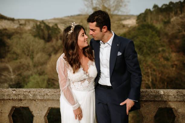 istock Portrait of a just married couple 1387251604