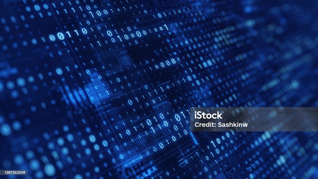 Digital Binary Code Programming Code Concept Abstract Code Background ...