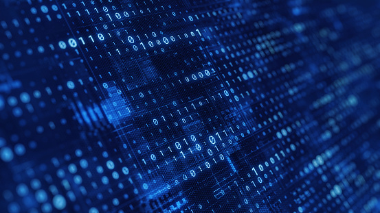 Digital Binary Code Programming Code Concept Abstract Code Background ...