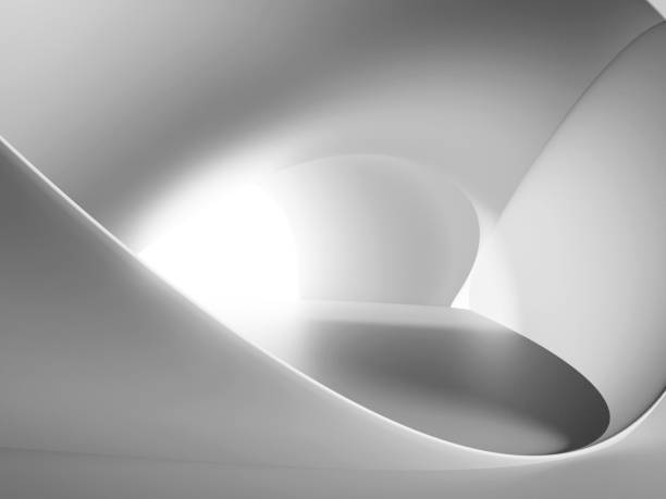 istock 3d rendering of futuristic abstract concrete architecture space. 1387253284