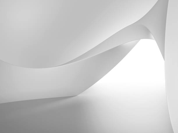 istock 3d rendering of futuristic abstract concrete architecture space. 1387253285