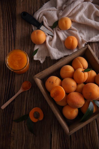 istock Ripe apricot fruit 1387258466