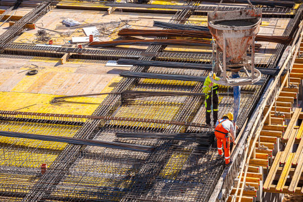 istock Concrete pouring bucket for crane 1387259491