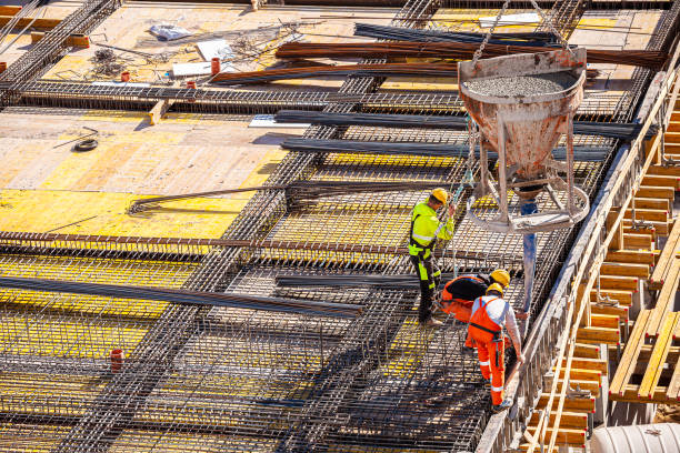 istock Concrete pouring bucket for crane 1387259494