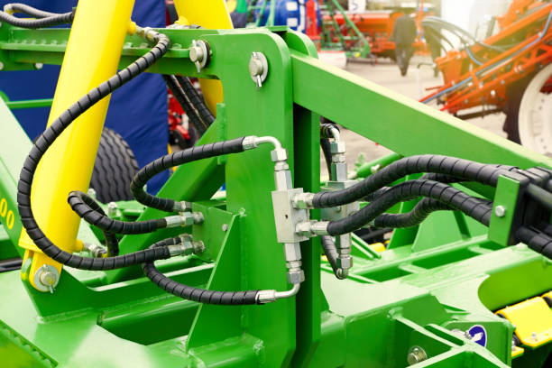 istock Agricultural machinery for tillage. 1387260318