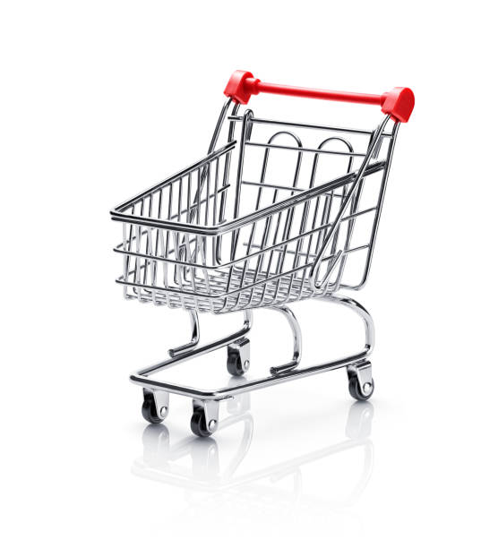 istock shopping cart with red handle isolated on white background 1387262614