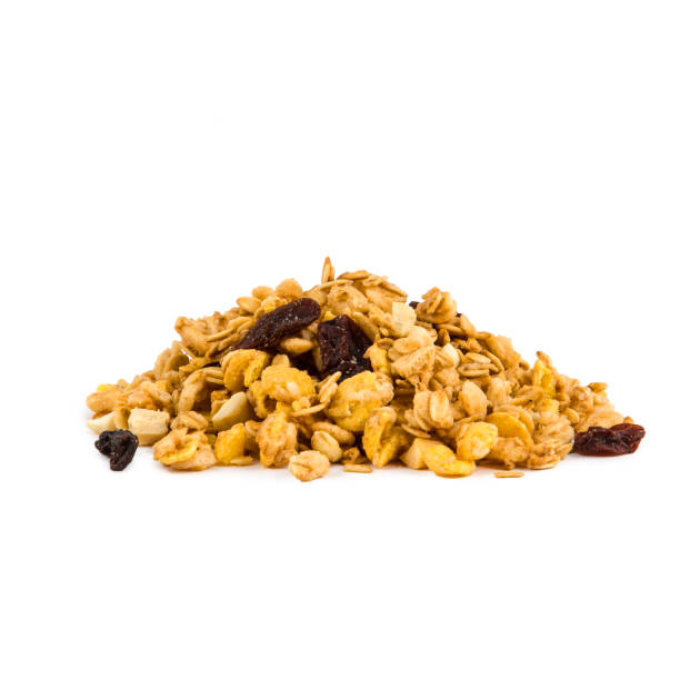 istock granola muesli with raisins on a white isolated background 1387263353