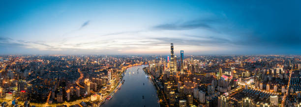 istock SHANGHAI Aerial photography Panorama 1387266766