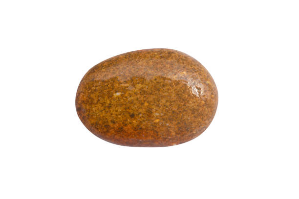 natural yellow stone isolated on white background. High quality photo