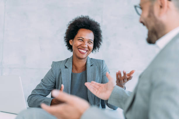 istock Business partners in meeting. 1387274030