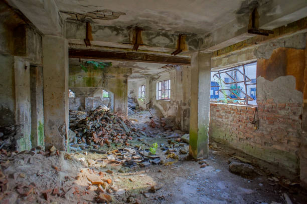 istock Abandoned Old Ruined Industrial Plant 1387275738