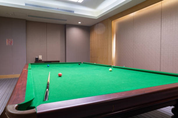 istock billiard room with a beautiful interior. 1387288841