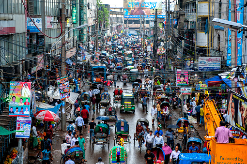 The traffic of Dhaka is one of the worst in the world, according to the official statistics, every Dhaka resident averagely spend 3.5 hours on street each day.