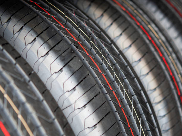 istock New Car tires closeup image, Tire background 1387290729