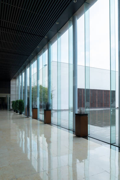 istock Interior of luxury hotel corridor 1387292142