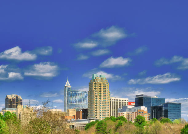 istock Raleigh NC Skyline High Key 1387292363