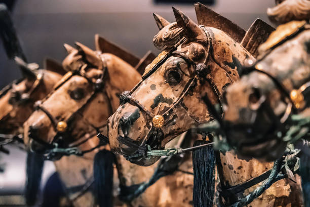 istock A bronze charriot with four bronze horses unearthe 1387293544