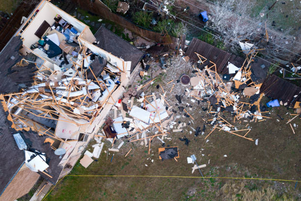 Extreme Weather destruction Tornado in Austin , Texas ,USA property damage stock pictures, royalty-free photos & images