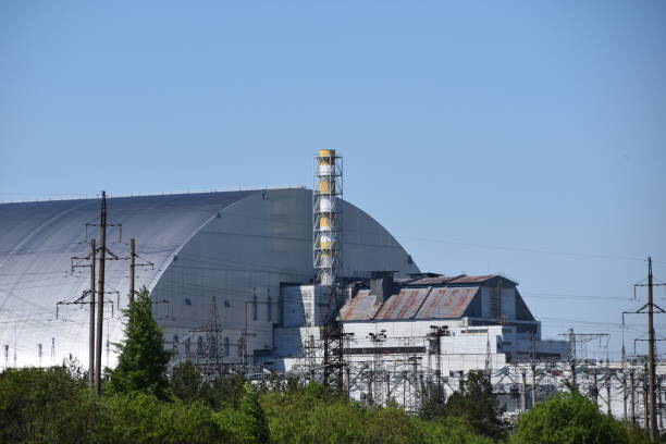 Chernobyl Nuclear Power Plant, Pripyat, Ukraine stock photo