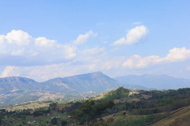 istock Khao Kho, a mountainous landscape surrounding Thailand. 1387298155