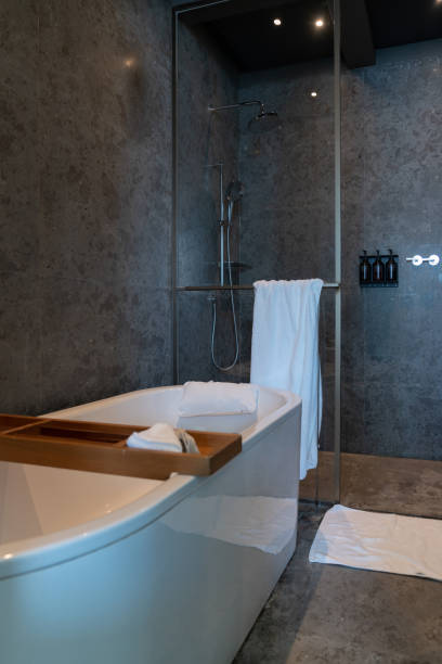 istock Interior of a modern bathroom 1387302840